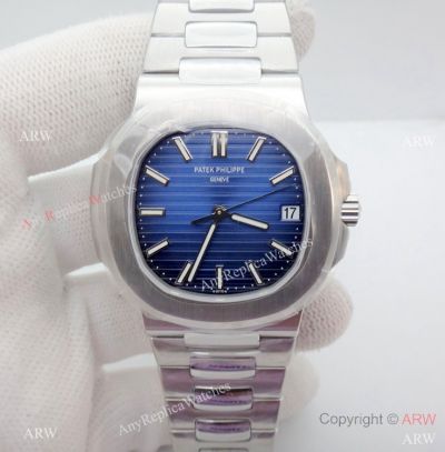 Swiss Replica Patek Philippe Nautilus Ss Blue Ombre Dial caliber 26-330